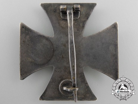 Iron Cross I Class, by E. F. Wiedmann (unmarked) Reverse