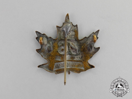 76th Infantry Battalion Other Ranks Cap Badge Reverse