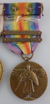 World War I Victory Medal (with Army "DEFENSIVE SECTOR" and "MEUSE-ARGONNE" clasps) Obverse