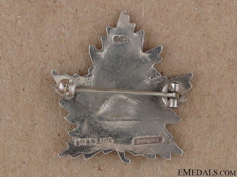 Overseas Railway Construction Corps General Service Officers Collar Badge Reverse