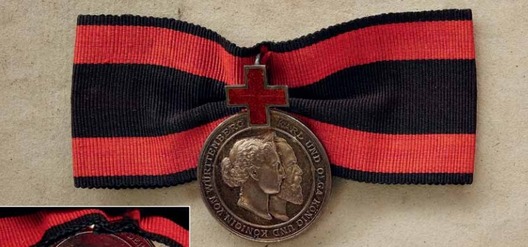 Karl-Olga Medal for Merit in the Red Cross, in Silver Obverse