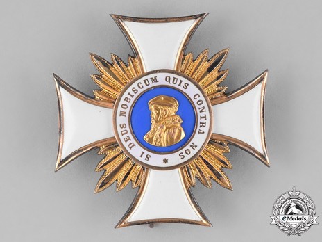 Order of Philip the Magnanimous, Type II, Commander Breast Star (with golden rays) Obverse