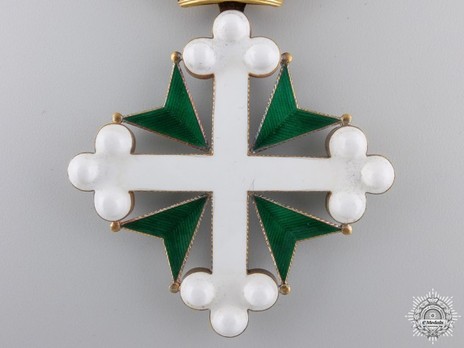 Order of St. Maurice and St. Lazarus, Grand Cross (in gold) Reverse