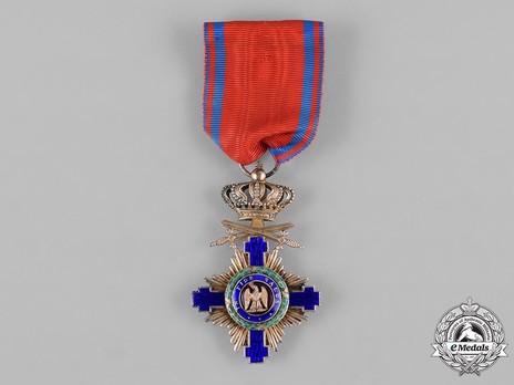 The Order of the Star of Romania, Type I, Military Division, Knight's Cross (peacetime) Obverse