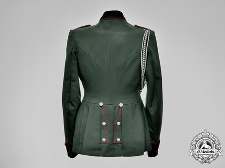 German Army Artillery & Ordnance Officer's Dress Tunic Reverse