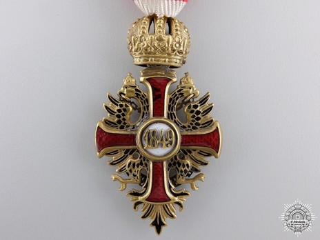 Order of Franz Joseph, Type II, Military Division, Knight Reverse