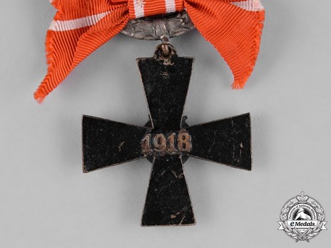 Order of the Cross of Liberty, IV Class Cross, Military Division (1918) Reverse