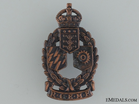 Royal Canadian Electrical and Mechanical Engineers Obverse Other Ranks Cap Badge
