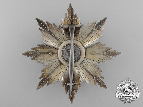 Royal Order of Merit of St. Michael, Grand Cross Breast Star (by Quellhorst) Reverse
