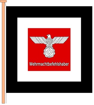 German Army Command Flag for Armed Forces Territorial Commanders Obverse
