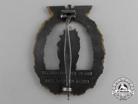 Minesweeper War Badge, by C. Schwerin (in tombac) Reverse