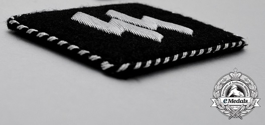 Leibstandarte SS "Adolf Hitler" NCO/EM Collar Tabs Obverse