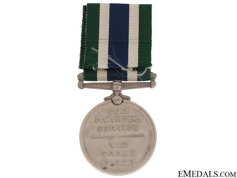 Police Good Service Medal Reverse