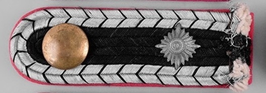 German Fire Protection Police Revieroberwachtmeister Type I Shoulder Boards Obverse