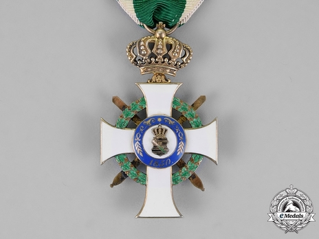 Albert Order, Type II, Military Division, I Class Knight (with crown) Reverse