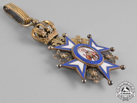 Order of Saint Sava, Type I, II Class Obverse