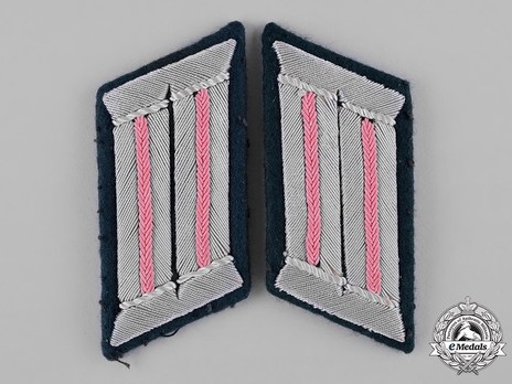 German Army Armoured Officer Ranks Field Collar Tabs Obverse