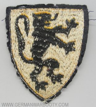 Waffen-SS Flemish Volunteer Arm Shield (1st pattern) Reverse