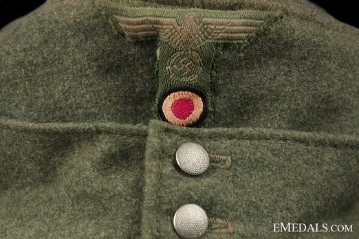 German Army NCO/EM's Mountain Cap Insignia Detail