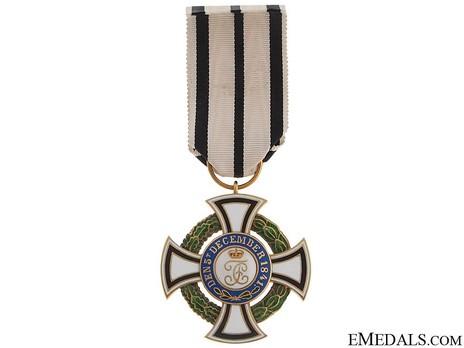 House Order of Hohenzollern, Type II, Civil Division, II Class Honour Cross Reverse