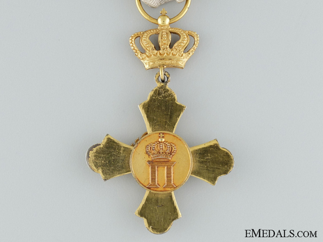 Order of the Phoenix, Type II, Military Division, Knight's Cross, in Gold Reverse