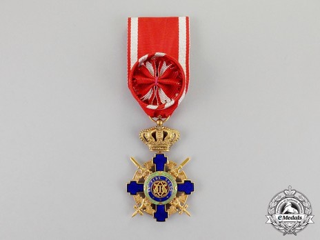 The Order of the Star of Romania, Type II, Military Division, Officer's Cross Obverse