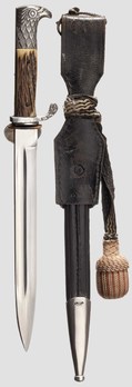 German Police Short Blade Dress Bayonet by Weyersberg, Kirschbaum & Cie Reverse