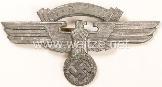 NSKK Metal Cap Eagle Insignia 2nd Pattern (silver version) Obverse