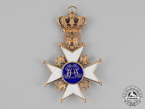 Order of the Wendish Crown, Civil Division, Grand Cross (with silver gilt crown) Reverse