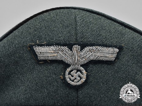 German Army Engineer Officer's Visor Cap Eagle Detail