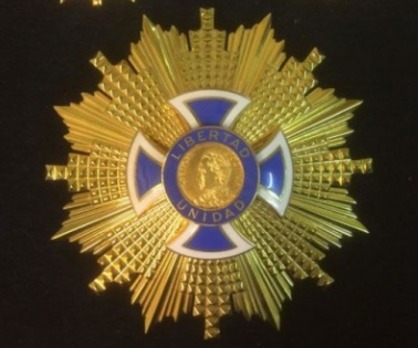 Order to Civil Merit Liberator Simón Bolivar, Grand Cross Breast Star 