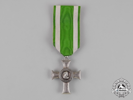 Albert Order, Type II, Civil Division, Albert's Cross (in silver) Obverse