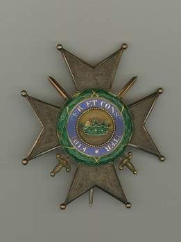 House Order of Saxe-Ernestine, Type I, Military Division, I Class Commander Breast Star (for citizens) Obverse