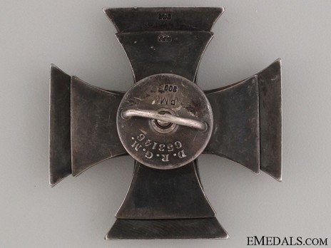 Iron Cross 1914, I Class Cross, by M. Hansen (screwback version) Reverse