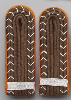 German Rural Police Wachtmeister with more than 4 years of service Type I Shoulder Boards Obverse