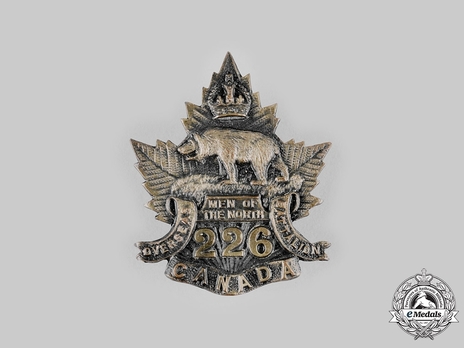 226th Infantry Battalion Other Ranks Cap Badge Obverse