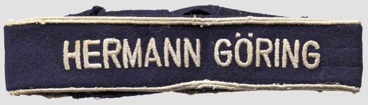 Luftwaffe Hermann Göring Cuff Title (NCO version) Obverse