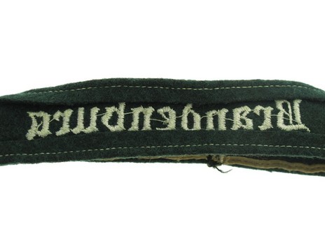 German Army Brandenburg Cuff Title Reverse