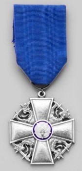 Order of the White Rose, Type I, Civil Division, Cross of Merit Obverse