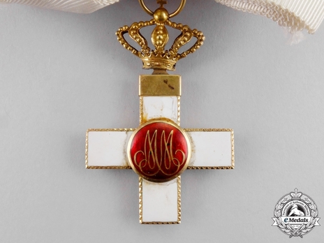 4th Class Grand Cross (white distinction) (with Fleur of Lys and Royal Crown) Reverse