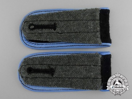 Waffen-SS Supply Troops Enlisted Ranks Shoulder Boards Reverse