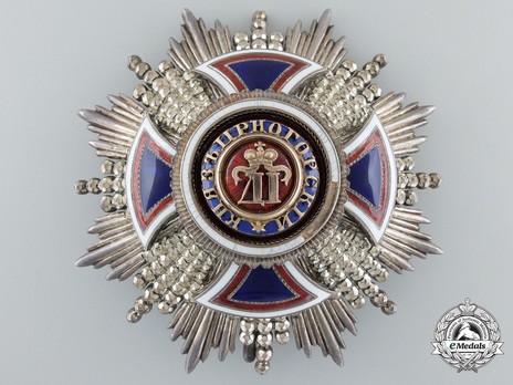 Order of Danilo I (Merit for the Independence), Type III, II Class, Grand Officer Breast Star Obverse