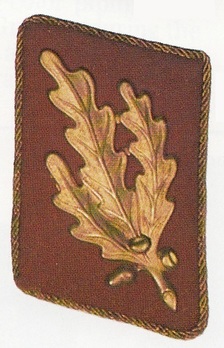 SA Gruppenführer Collar Tabs (1933-1944 version) Obverse