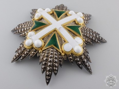 Order of St. Maurice and St. Lazarus, Grand Cross Breast Star Obverse