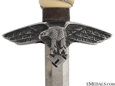 Luftwaffe Richard Abraham Herder-made 2nd pattern Dagger Obverse Crossguard Detail