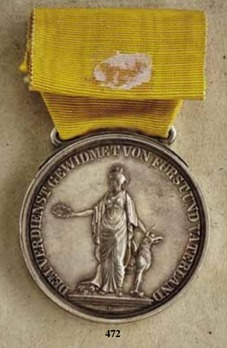 Civil Merit Medal in Silver, Type IV (1831-) Reverse