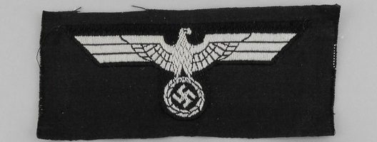 German Army Panzer Cloth Cap Eagle Insignia Obverse