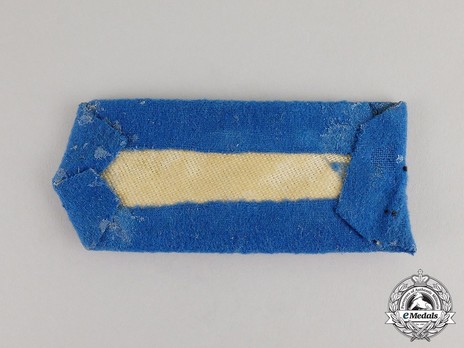 German Army General Ranks Collar Tabs (specialist career blue version) Reverse