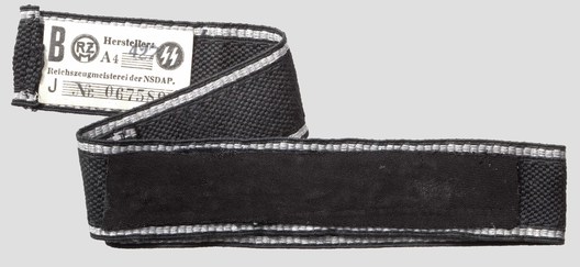 Waffen-SS Leibstandarte SS Adolf Hitler Officer's Cuff Title (hand-embroidered version) Reverse