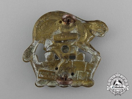 3rd Infantry Battalion Officers Collar Badge Reverse